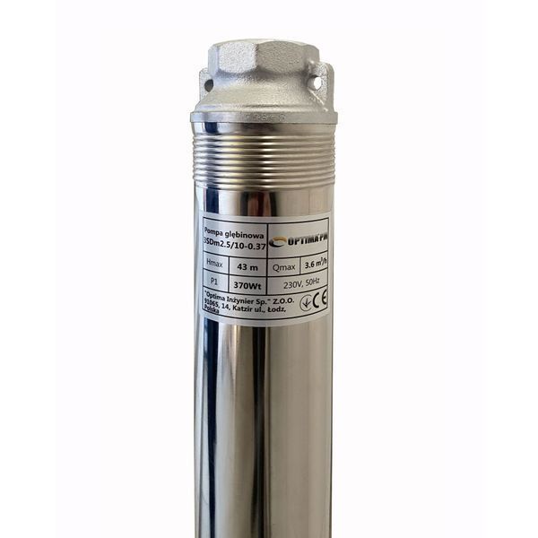 Насос скважинный с повышенной уст-тью к песку OPTIMA PM 3SDm2,5/10 0,37 кВт 46м + 1,5 м кабель 17611 фото