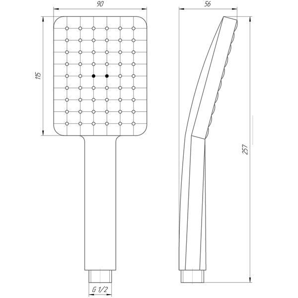 Душевая лейка Globus Lux NS-002-BB 21208 фото