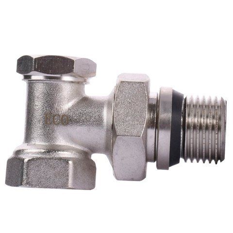 Кран радіаторний кутовий ECO Technology ECO5007 (ECO5107) 1/2&Prime; під ключ з ущільнювачем 16160 фото