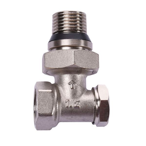 Кран радіаторний кутовий ECO Technology ECO5007 (ECO5107) 1/2&Prime; під ключ з ущільнювачем 16160 фото