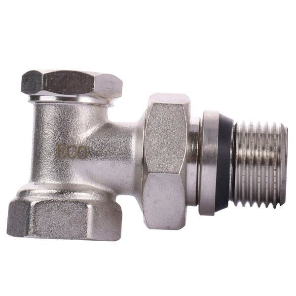 Кран радіаторний кутовий ECO Technology ECO5007 (ECO5107) 1/2&Prime; під ключ з ущільнювачем 16160 фото