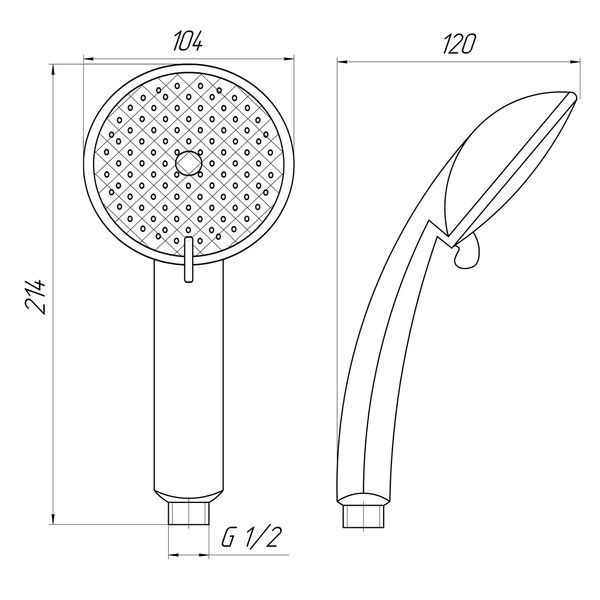 Душова лійка Globus Lux NSF-580-1-LUX Blister 17955 фото