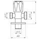 Кран вентильний кутовий Professional 1/2&Prime;X1/2&Prime;X3/4&Prime; NV-QP555 21971 фото 3