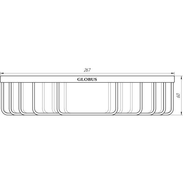 Полка угловая Globus Lux SS 8499 18165 фото