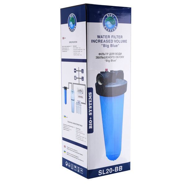 Фільтр-колба + ПП картридж Bіо+ systems SL20-BB Big Blue 20&Prime;, 1&Prime; 7798 фото