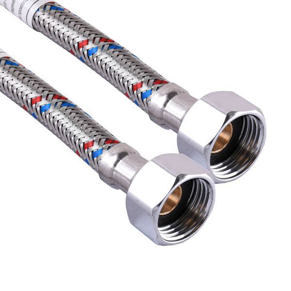 Шланг нержавіюча сталь ECO FIX 1/2&Prime;х1/2&Prime; ВВ 0,6 м EPDM 12022 фото