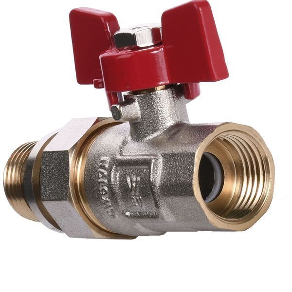 Кран кульовий прямий з американкою WATERVALVE Q003 NV-V123 1/2&Prime; ЗB 10226 фото