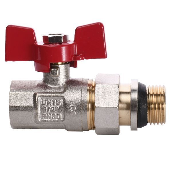 Кран кульовий прямий з американкою WATERVALVE Q003 NV-V123 1/2&Prime; ЗB 10226 фото