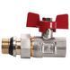 Кран кульовий прямий з американкою WATERVALVE Q003 NV-V123 1/2&Prime; ЗB 10226 фото 1