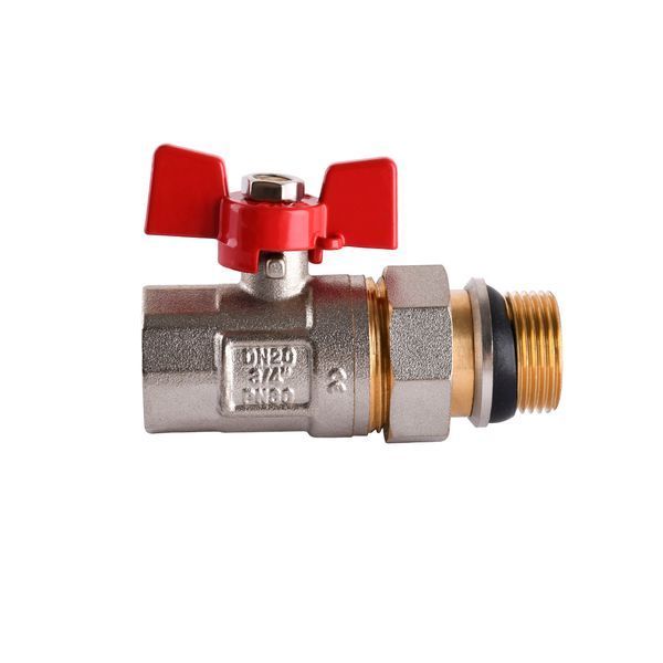 Кран кульовий прямий з американкою WATERVALVE Q003 NV-V343 3/4&Prime; ЗB 10227 фото