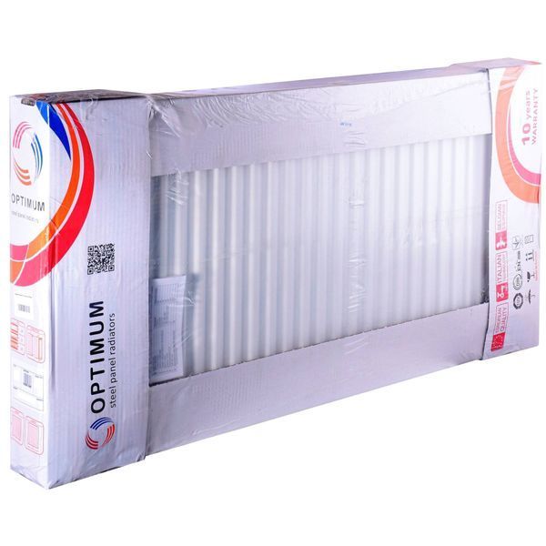 Радіатор сталевий панельний OPTIMUM 22 низ/справа 500x900 (без INNER) 13178 фото