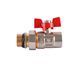 Кран кульовий прямий з американкою WATERVALVE Q003 NV-V343 3/4&Prime; ЗB 10227 фото 4