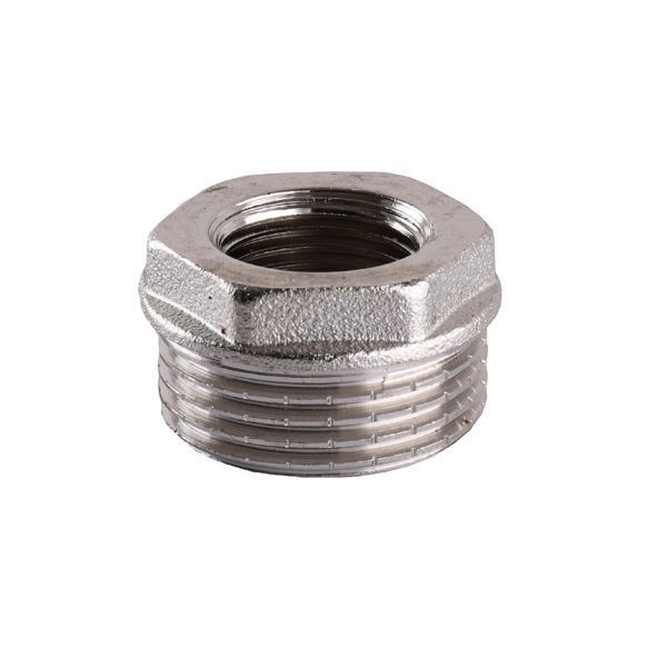 Футорка нікельована 1/2&Prime;ЗР х 1/4&Prime;ВР штампована (манометр) А0723А(нк) VA 25539 фото