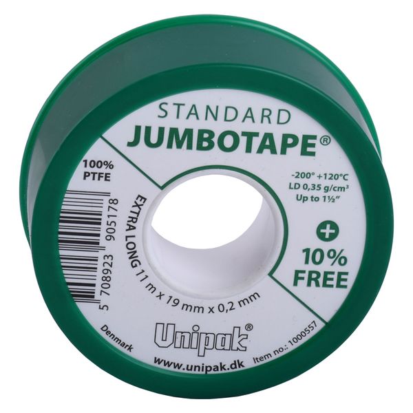 Фум лента тефлоновая Jumbotape standard (11 х19 х0,2) Unipak 23468 фото