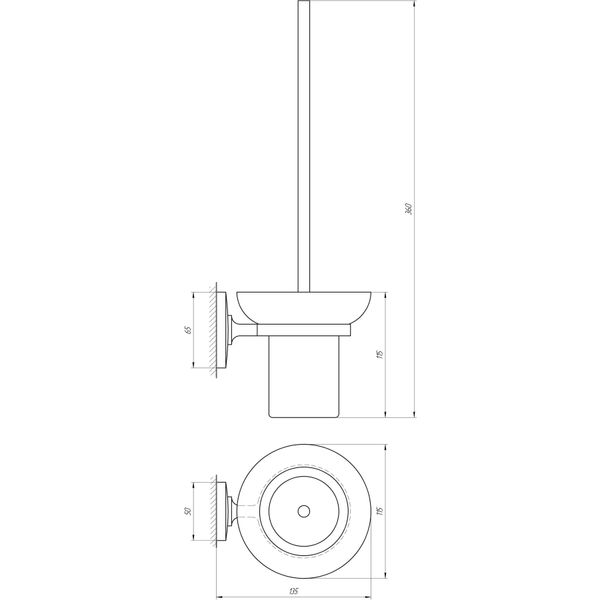 Ерш настенный Perfect Sanitary Appliances RM1901 1142 фото